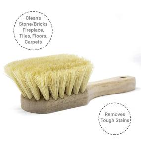 img 2 attached to 🖌️ Osborn 81018SP Short Handle Utility Brush - 4-3/4" Brush Length, 5" Brush Width, 10" Length, Tampico Fill, 1-7/8" Trim Length, Wood Block - Improved SEO