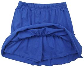 img 3 attached to 👗 Cotton Ruffle Scooter Skirts & Skorts for Girls' Clothing by Kid Nation