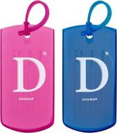 luggage tags for suitcases / travel luggage id tag - rs/bu-d logo