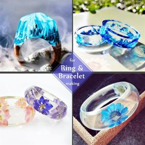 img 1 attached to Crystal Clear UV Resin for DIY Jewelry Making Craft Decoration - Hard Type Glue for Resin Mold, Casting, and Coating - Transparent Resin Activated by Solar Cure Sunlight - 120g