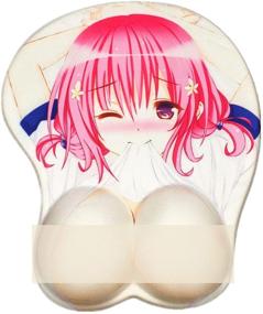 img 4 attached to Enhance Your Gaming Experience with YHENYCT 3D Anime Mouse Pad – Ergonomic Silicon Gel Mouse Mat with Wrist Support