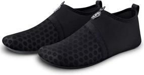 img 2 attached to 👣 SEEKWAY Water Shoes: Quick-Dry Aqua Socks for Non Slip Barefoot Beach Activities