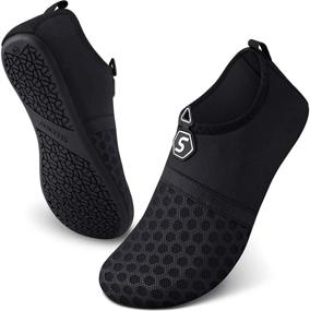 img 4 attached to 👣 SEEKWAY Water Shoes: Quick-Dry Aqua Socks for Non Slip Barefoot Beach Activities