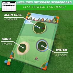 img 3 attached to 🏌️ EP EXERCISE N PLAY Backyards Golf Cornhole Game: Revolutionary Training Golfing Target Net for Fun & Skill Development, Suitable for All Ages & Abilities