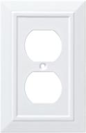 🔌 franklin brass classic architecture single duplex wall plate/switch plate/cover, white - improved seo логотип