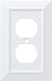 img 4 attached to 🔌 Franklin Brass Classic Architecture Single Duplex Wall Plate/Switch Plate/Cover, White - Improved SEO