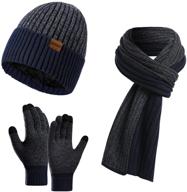 🧣 warmth and connectivity combined: honnesserry winter beanie touchscreen knitted men's accessories logo