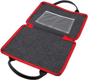 img 3 attached to Felt Case Painting Carrying Laptop Case - Shockproof Storage Bag for Small Size Light Pad with LED Light Pad, 14.5 x 10.75 Inch Painting Board, Leaf Look Weeding Light Box Tools & Accessories