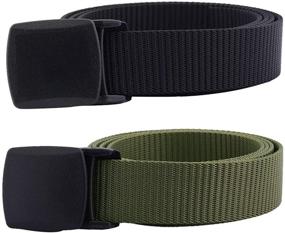 img 4 attached to 🎖️ Samtree Men's Military Tactical Plastic Buckle Accessories and Belts