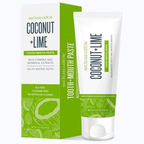 img 1 attached to 🥥 Schmidts Coconut & Lime Toothpaste: Refreshing Oral Care Duo, 4.70oz x 2 Pack