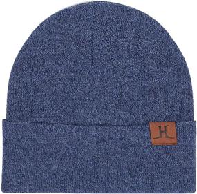 img 3 attached to 🧢 FZ Fantastic Zone Winter Warm Beanie Hat for Men and Women - Soft Slouchy Skull Cap with Fleece Lining