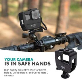 img 3 attached to 📷 Movo GPR-5 Media Housing: GoPro Case with Cold Shoe Mount for Hero 5/6/7 - Compatible with Mic Adapter