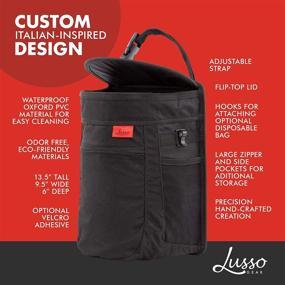 img 3 attached to Lusso Gear Spill-Proof Car Trash Can - 2 Interior Accessories for Garbage Cans