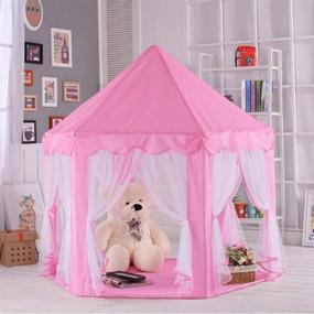 img 3 attached to 👸 Senodeer Princess Hexagon Children Toddlers: Spark Imagination and Fun with this Magical Play Space