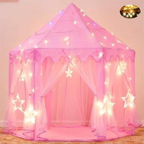 img 4 attached to 👸 Senodeer Princess Hexagon Children Toddlers: Spark Imagination and Fun with this Magical Play Space