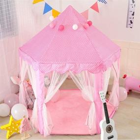 img 1 attached to 👸 Senodeer Princess Hexagon Children Toddlers: Spark Imagination and Fun with this Magical Play Space