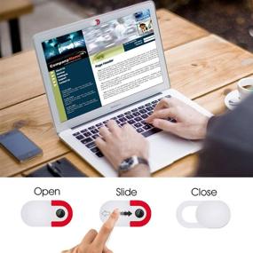 img 1 attached to 🔒 Крышка для веб-камеры на ноутбуке: защитите свою конфиденциальность с помощью антиспай вебкамеры на ноутбуке, ПК, MacBook, iMac, компьютере, iPad, смартфоне, Echo Spot, планшете - ультратонкий блокер камеры.