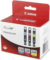 🎨 canon cli226 3 color multi pack: compatible with ip4820, mg5220, mg5120 and more logo