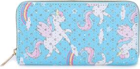 img 3 attached to Holographic Unicorn Super Magic Women's Wallets & Handbags: Sparkle with Style!