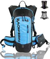 freemove detachable phone pocket hiking daypack backpack - 10l capacity, multiple compartments, durable - perfect hydration backpack for hiking, running, mtb cycling - bladder not included logo
