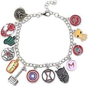 img 1 attached to Avengers Heroes Bracelet Pendants Bracelets