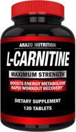 💪 maximize metabolism & muscle gain with super strength l-carnitine 1000mg + calcium by arazo nutrition logo