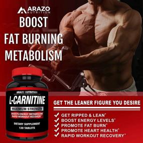 img 1 attached to 💪 Maximize Metabolism & Muscle Gain with Super Strength L-Carnitine 1000mg + Calcium by Arazo Nutrition