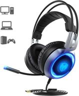 🎧 somic g951 usb plug gaming headset with vibration bass, mic & rgb led lights – pc/ps4/laptop compatible (black) логотип