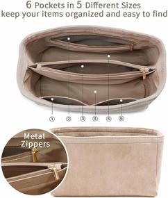 img 1 attached to 👜 OMYSTYLE Women's Accessories Organizer Handbag: The Perfect Companion for Neverfull and Onthego Bags