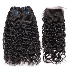 img 3 attached to Bundles Closure Brazilian Virgin Natural
