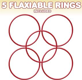 img 2 attached to 🎯 Gamie Inflatable Ring Toss Game - Exciting Outdoor Games for Kids &amp; Adults - Set of 5 15 Inch Inflate Bases, 5 Flexible Rings and 5 Sturdy Rings - Perfect Birthday Party Activity for Boys and Girls