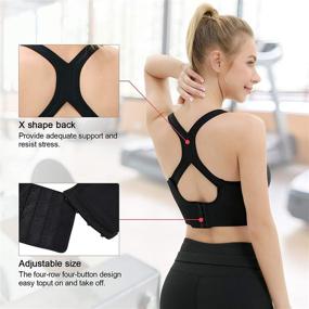 img 1 attached to 🧘 Keaplayee Women's Sports Bras with Zip Front Closure - Yoga Workout, Seamless Racerback, Running Gym Crop Top