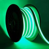 🔥 surnie 50ft led neon lights: waterproof, flexible, cuttable, connectable rope lights for outdoor green neon lights decor – perfect for diy, bar, hotel, commercial building use логотип