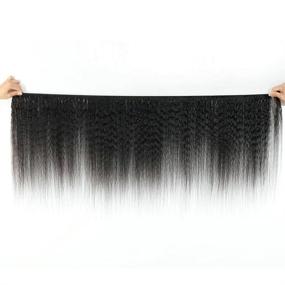 img 1 attached to NiegMeag Straight Unprocessed Brazilian Extensions Hair Care