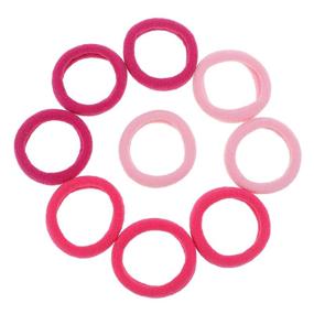 img 2 attached to 🎀 100-Pack Baby Girl's Small Pink Nylon Hair Bands Elastic Hair Ropes