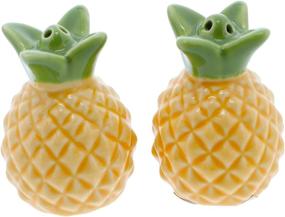 img 4 attached to 🍍 Pineapple Novelty Salt and Pepper Shaker Set: A Must-Have for Kitchen Collectors!