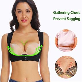 img 3 attached to Enhance Your Confidence with JOYSHAPER Chest Brace Up: Women's Posture Corrector Shapewear Tops - Compressive Support Bra and Vest Shaper