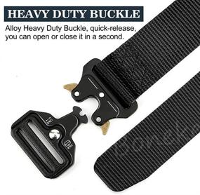 img 3 attached to Tactical Training Belt Accessories for Men in Military