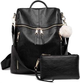 img 4 attached to Backpack Designer Fashion Multiple Shoulder Women's Handbags & Wallets in Fashion Backpacks