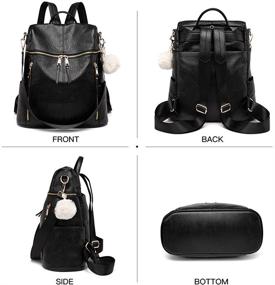 img 2 attached to Backpack Designer Fashion Multiple Shoulder Women's Handbags & Wallets in Fashion Backpacks