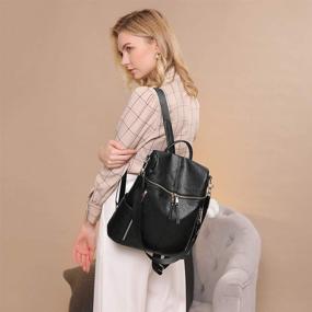 img 3 attached to Backpack Designer Fashion Multiple Shoulder Women's Handbags & Wallets in Fashion Backpacks