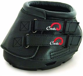 img 2 attached to 🐴 Cavallo Simple Hoof Boot for Horses in Black: Comfortable and Protective Footwear