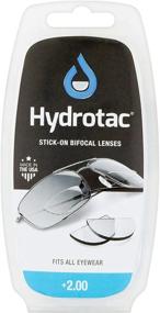 img 1 attached to 🔍 Enhance Your Vision with Hydrotac OPTX 20/20 Stick On Magnification Bifocal Lenses - Pack of 2, +2.00 Diopter