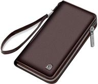 🧳 laorentou genuine leather blocking wallet for men: quality accessory in wallets, card cases & money organizers logo