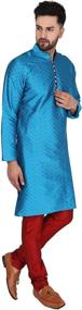 img 1 attached to SKAVIJ Offwhite Indian Pajama for Men: Stylish Sleep & Lounge Clothing