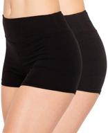 🩳 always women's workout yoga shorts - high-quality buttery soft stretch solid shorts for running, dance, cheerleading, volleyball логотип