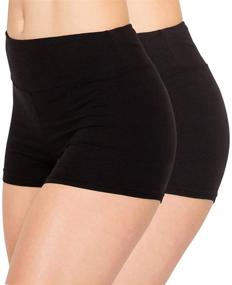 img 4 attached to 🩳 ALWAYS Women's Workout Yoga Shorts - High-Quality Buttery Soft Stretch Solid Shorts for Running, Dance, Cheerleading, Volleyball