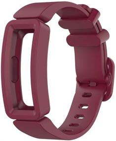 img 2 attached to Shenray Compatible With Fitbit Ace 2 Bands For Kids Boys Girls Wearable Technology for Accessories