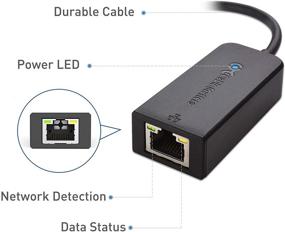 img 1 attached to Адаптер Cable Matters USB к Ethernet: Надежная поддержка сети 10/100 Мбит/с – черная версия.