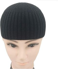 img 1 attached to Vintage Knitted Hat Skull Cap Sailor Cap Cuff Beanie - Perfect Fall/Winter Fashion Accessory for Men and Women